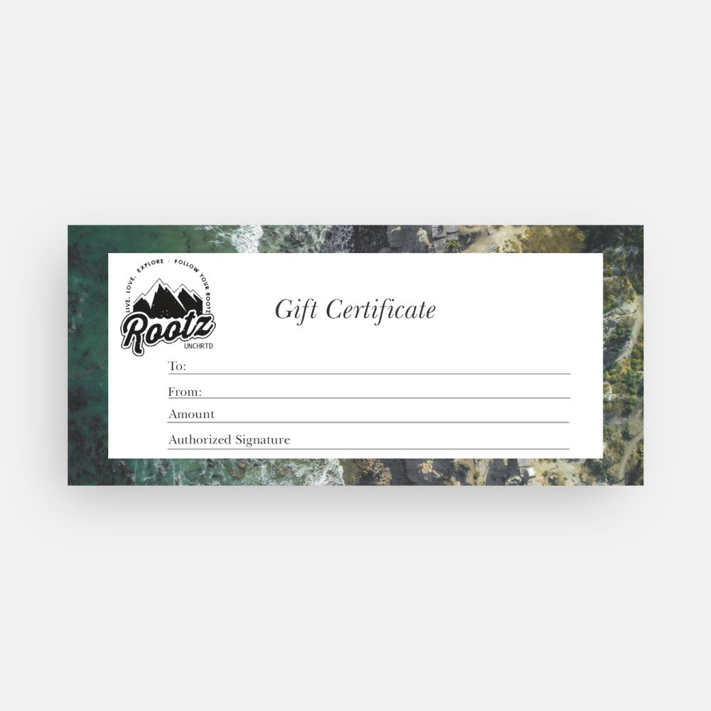 Rootz Unchrtd Gift Certificatez